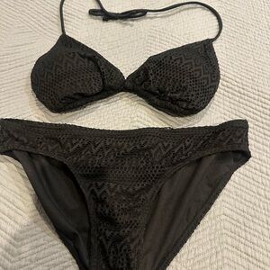 No Boundaries Black Bikini Swim Set